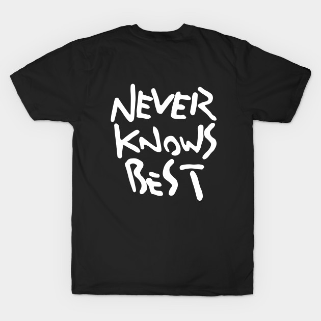 Never knows best / Front and back by hole